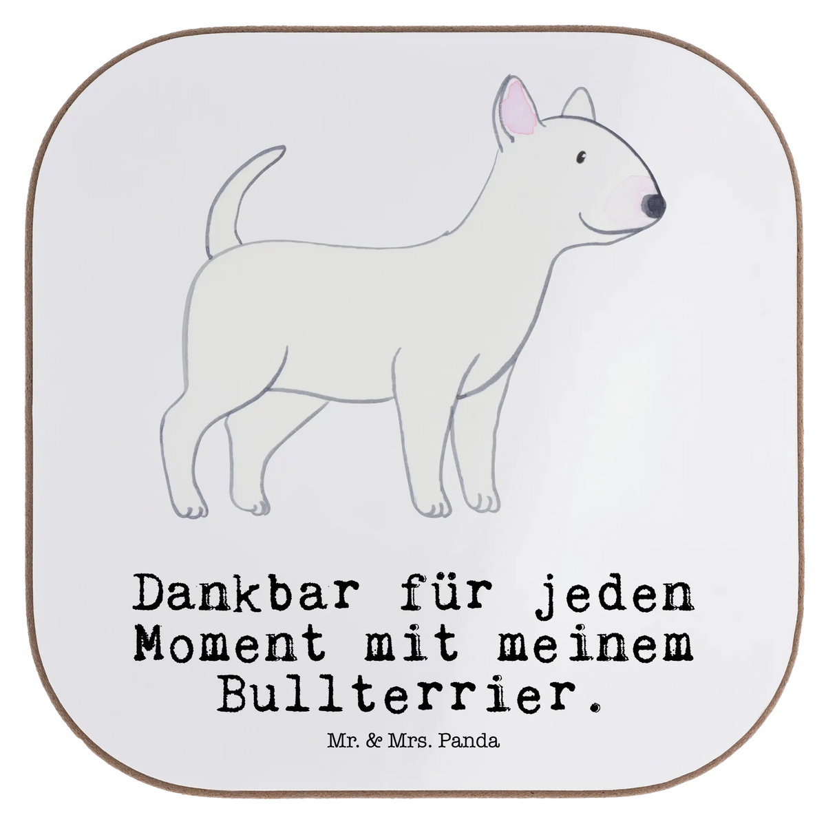 Square coaster Bull Terrier Moment party, breakfast, Coasters, gifts, glass coasters, presents, gift, Dog, dog breed, purebred dog, dog owner, animal lover, giving, puppy