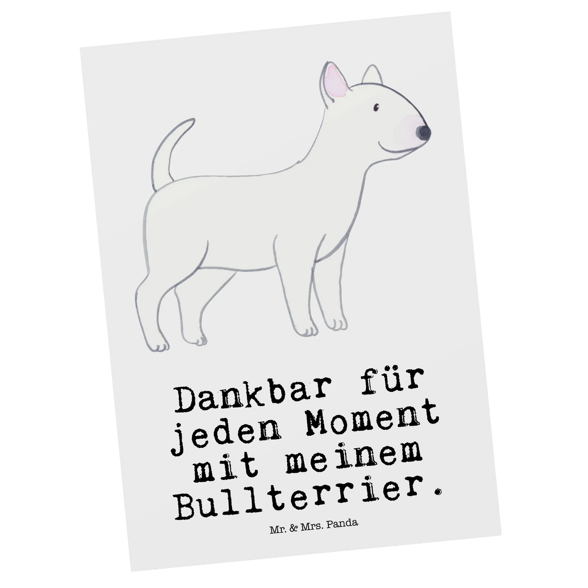 Postcard Bull Terrier Moment card, paper, invitation card, letter, gift, invitation, gift card, postcards, Postcard, Dog, dog breed, purebred dog, dog owner, animal lover, giving, puppy