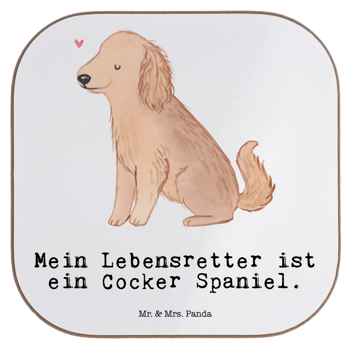Square coaster Cocker Spaniel Lifesaver glass coasters, party, gift, breakfast, presents, gifts, Coasters, Dog, dog breed, purebred dog, dog owner, animal lover, giving, puppy