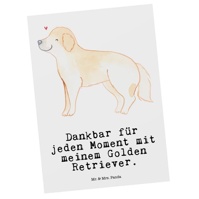 Pocztówka Golden Retriever chwila