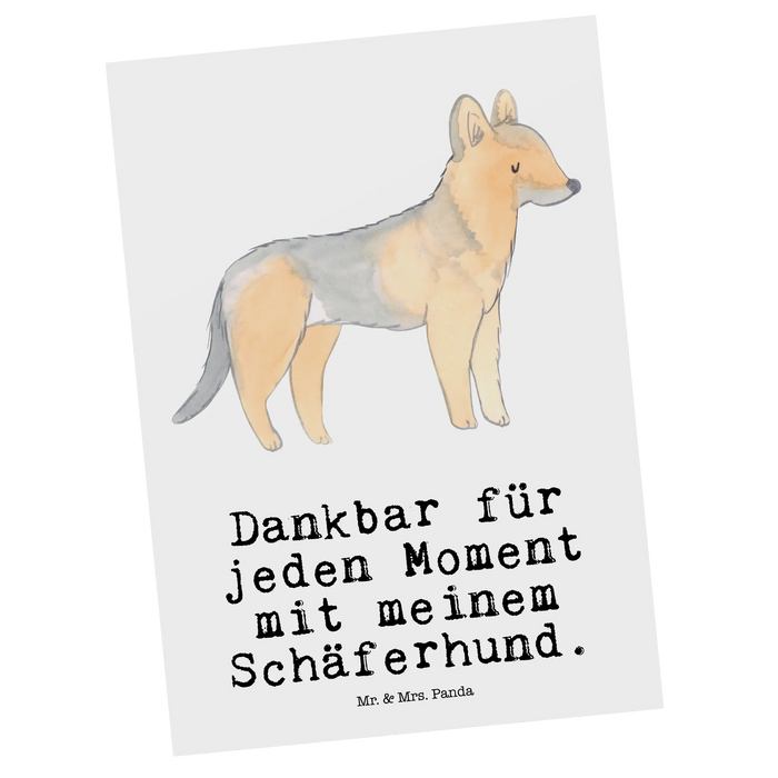 Postkarte Schäferhund Moment