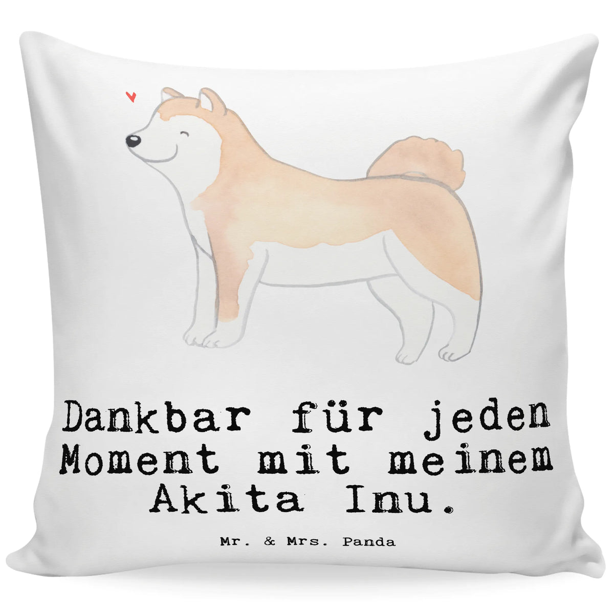 40x40 poduszka Akita Inu chwila Pies, rasa psa, pies rasowy, właściciel psa, prezent, miłośnik zwierząt, dawanie, szczeniak