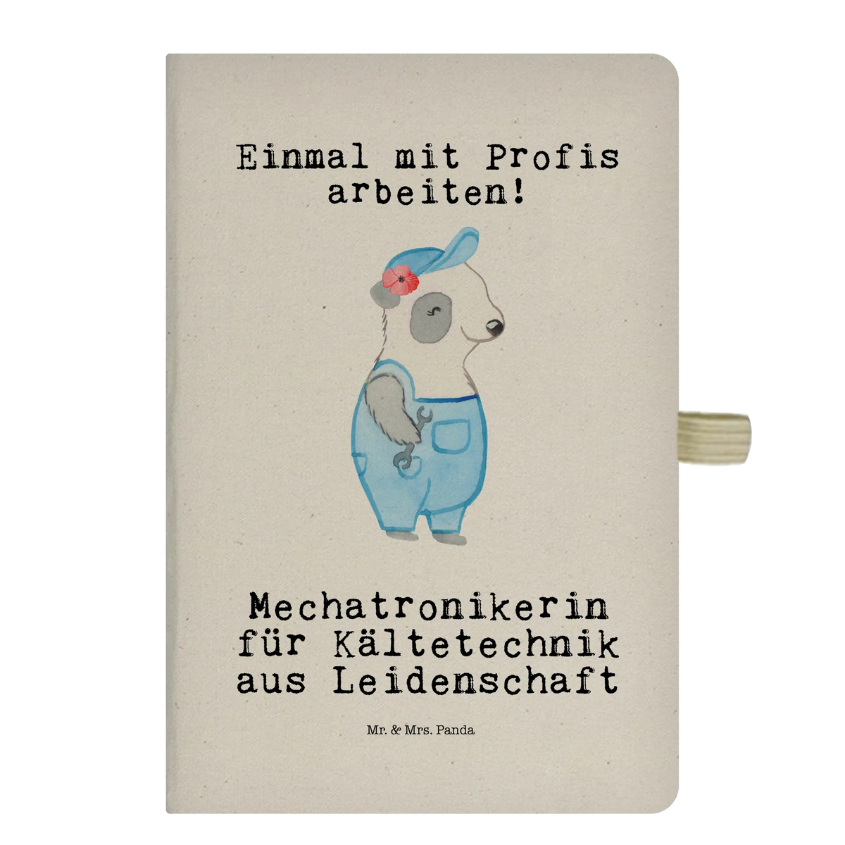 Bawełniany notes DIN A5 Mechatronik specjalizująca się w technice chłodniczej pasja Zawód, Wykształcenie, Prezent, Jubileusz, Pożegnanie, Emerytura, Kolega, Dziękuję, Koleżanka, Dawać, Pracownik, Współpracownik, Dziękuję bardzo