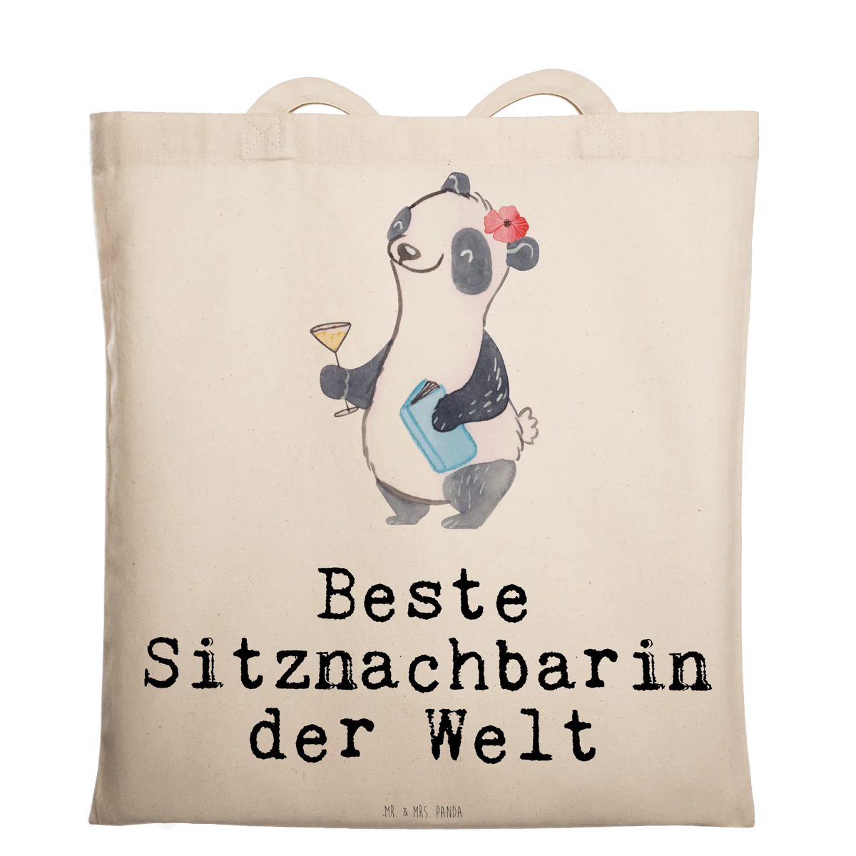 Torba Panda Najlepsza sąsiadka na świecie Urodziny, Prezent, Dziękuję, Pomysł na prezent, dla, Wręczyć, Prezent urodzinowy, Podziękować, Upominek, Sprawić radość, Tip na prezent