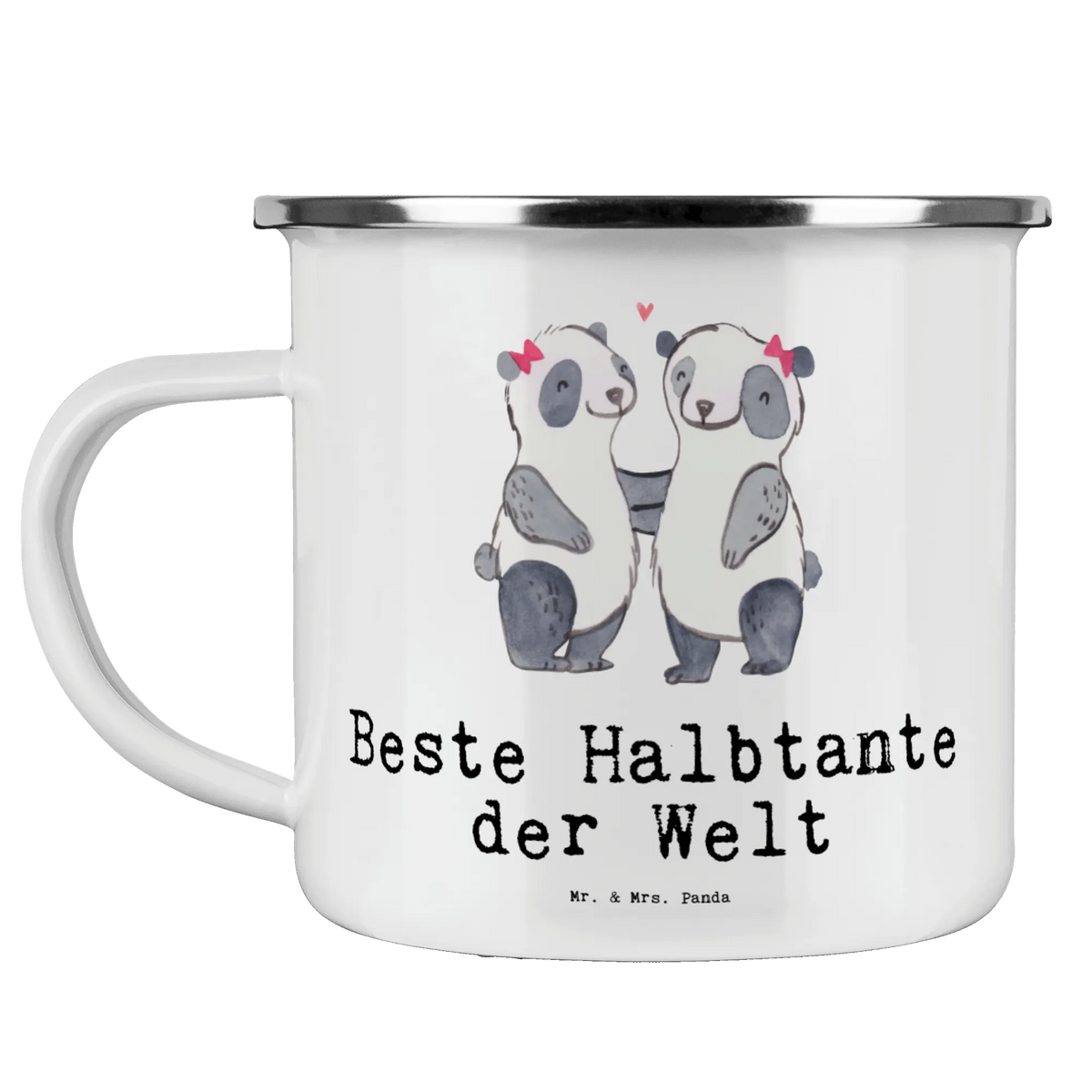 Camping Emaille Tasse Panda Beste Halbtante der Welt Outdoor Becher, Teebecher, Emailletasse, Tasse Emaille, wandertasse, Blechtasse, becher emaille, metallbecher, outdoortasse, blechbecher, Motivtasse, Campingbecher, Campingtasse, Kaffeepott, Emaille Becher, Emaille Tasse, Pott, Teetasse, emaillebecher, Outdoor Tasse, wanderbecher, Haferl, reisetasse, Reisebecher, Schenken, Freude machen, Geschenktipp, für, Danke, Dankeschön, Geburtstag, Geschenk, Geburtstagsgeschenk, Mitbringsel, Bedanken, Geschenkidee, Halbtante, Beste Tante, Stief, Stiefgeschwister, Stieftante, Kleinigkeit, Familie, Tante