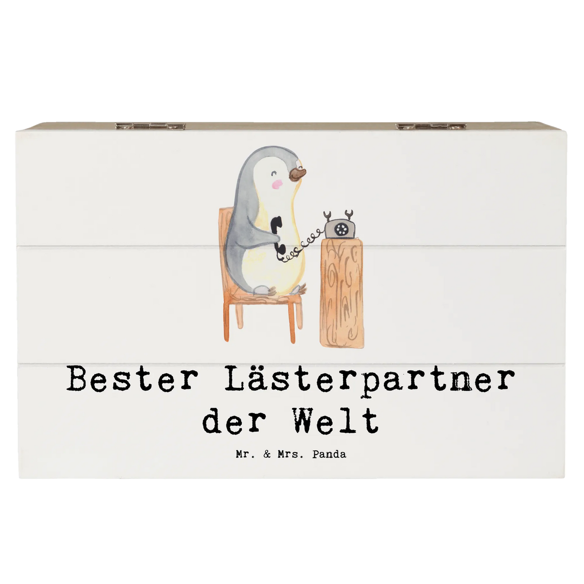 Wooden chest penguin Best blasphemous partner in the world thank you, gift idea, gift tip, make you happy, birthday present, gift, for, giving, birthday, blaspheme, friend, fun, Lester partner, best friend, blasphemer sister, Blasphemer partner