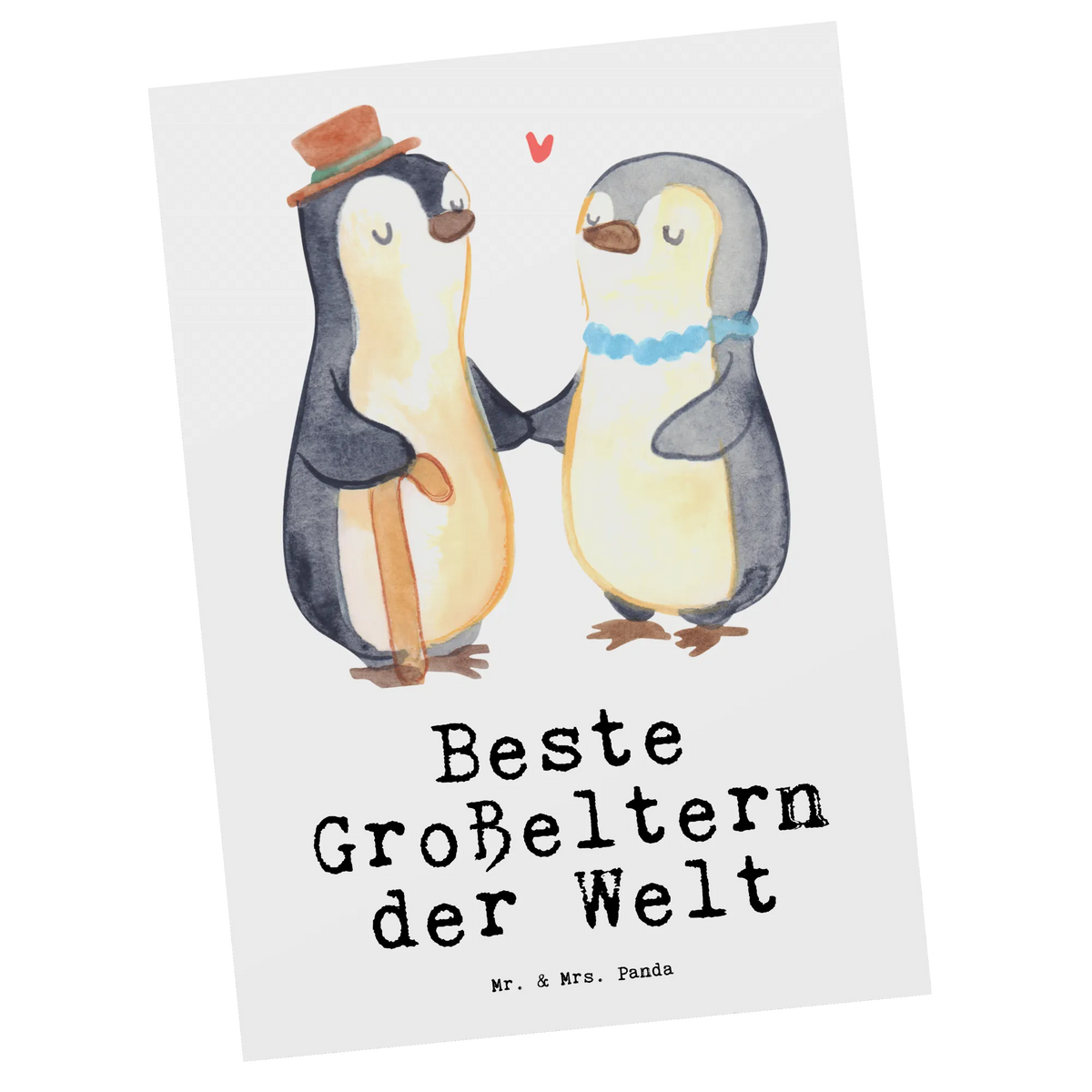 Postcard penguin Best grandparents in the world gift, birthday, gift idea, birthday present, giving, thank you, for, make you happy, gift tip, best, grandma, grandfather, granddaughter, grandson, grandchild, grandmother, grandpa, grandpa. Grandpa, little thing, Grandparents