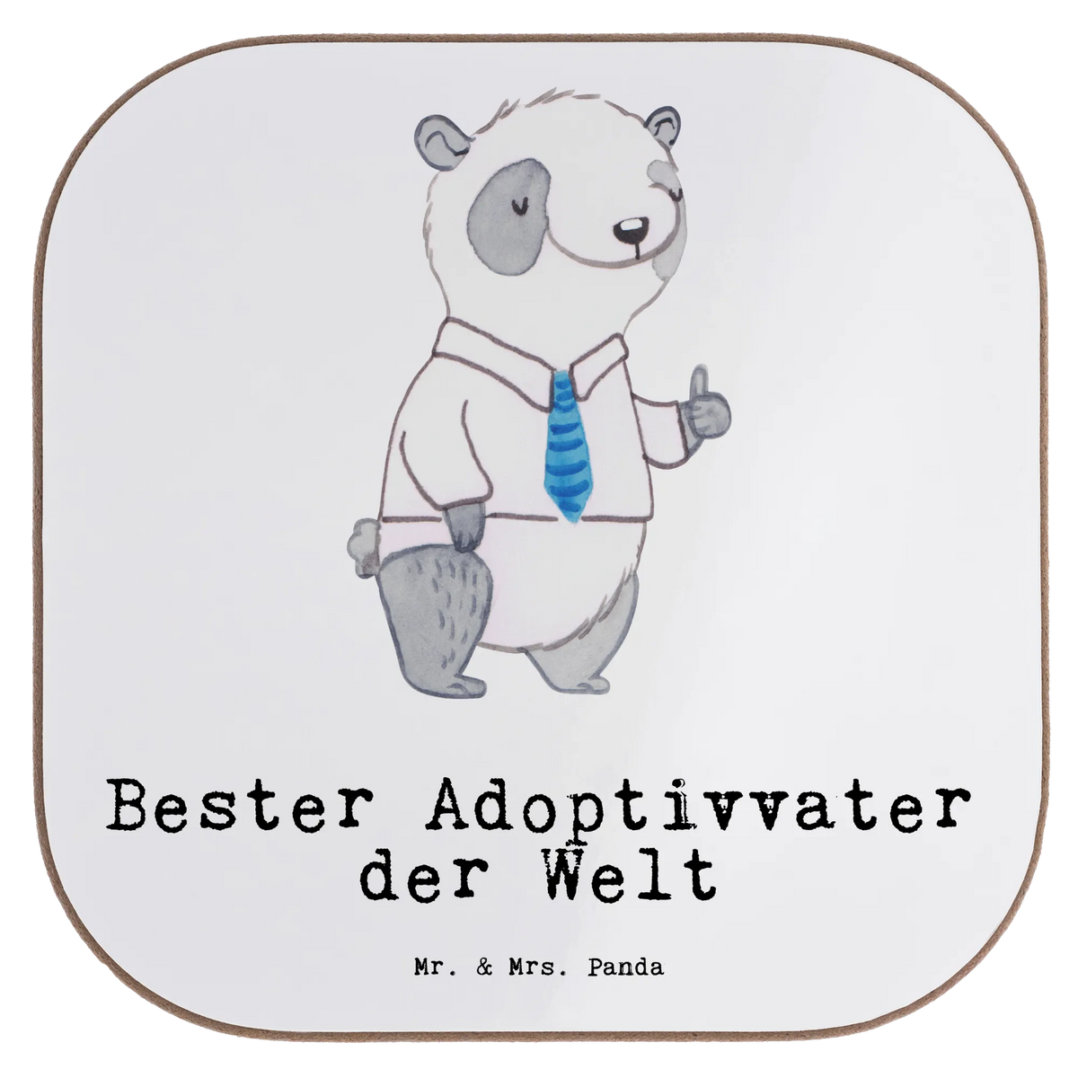 Podkładka Panda Najlepszy ojciec adopcyjny na świecie dla, Dziękuję, Prezent, Wręczyć, Urodziny, Prezent urodzinowy, Pomysł na prezent, Podziękować, Upominek, Sprawić radość, Tip na prezent
