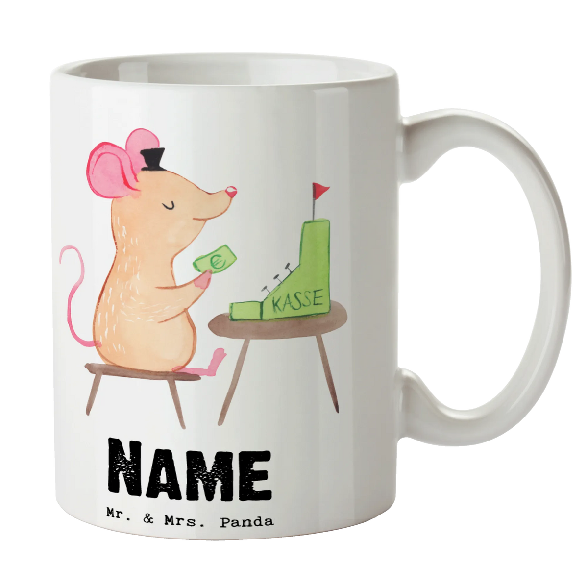 Personalised cup cashier heart gift, gift idea, best, farewell gift, passing exam, anniversary, retirement, promotion, job start, sayings, funny, profession