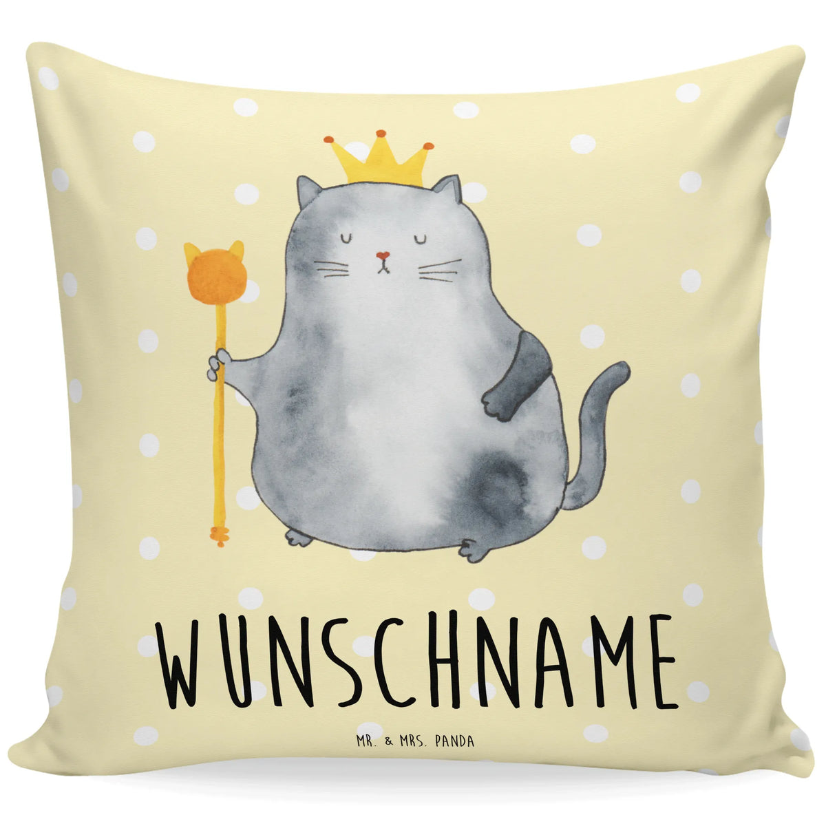 Personalised cushion Cat king cat, tomcat, kitty, meow, kitten, housecat, mama cat, love cats, cat image, cat fan, cat lover, cat fancier, cat decoration, gift for cat lover, cat owner, funny cats, cat sayings, cat motto, funny cat gifts, fan merchandise, cat stuff, animal lover, cats, move, family, moving in, first own apartment, king, tenement, pet, queen, apartment, pussy