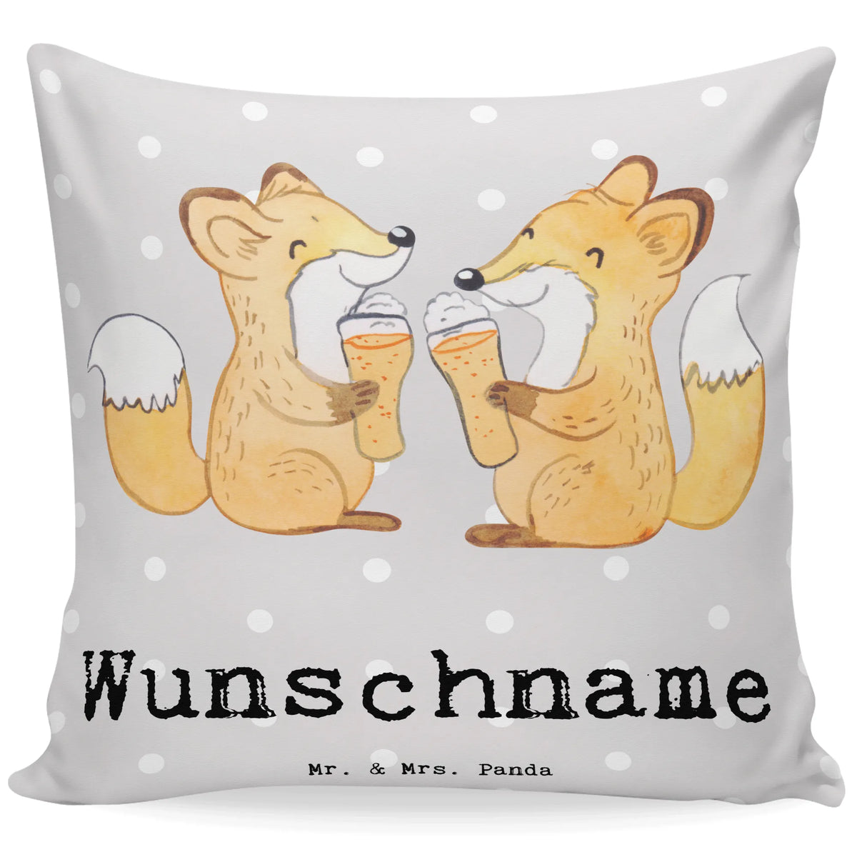 Personalised cushion Fox Best adoptive brother in the world for, thank you, gift, giving, birthday, birthday present, gift idea, souvenir, make you happy, gift tip, brother, trifle, Adoptive brother, adopted, brother heart, son, sister, sibling, family, best