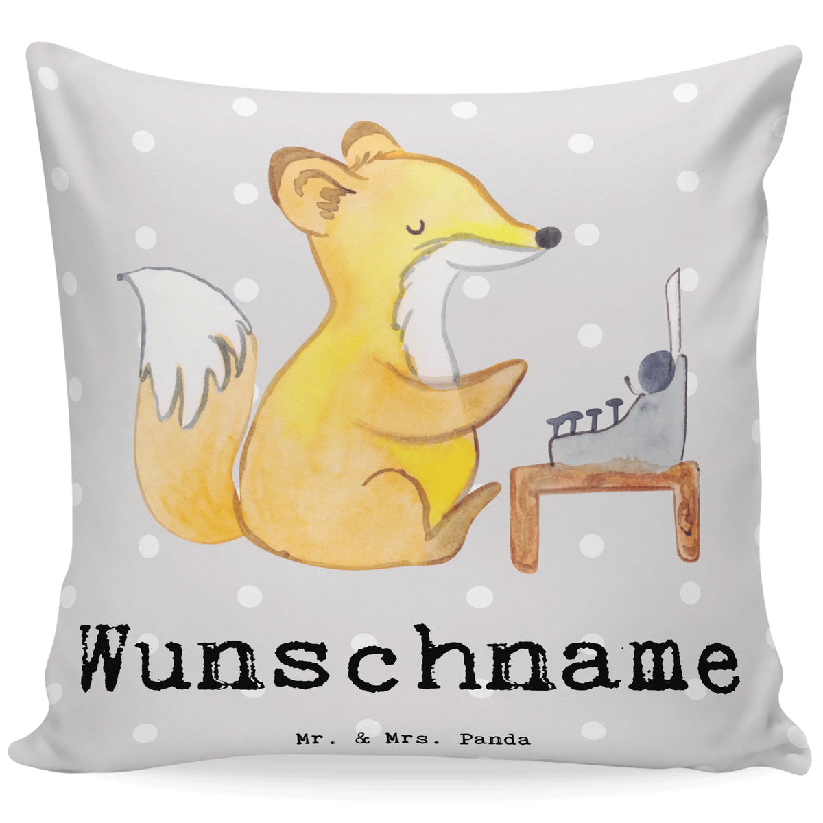 Personalised cushion Author heart gift, gift idea, best, farewell gift, passing exam, anniversary, retirement, promotion, job start, sayings, funny, profession