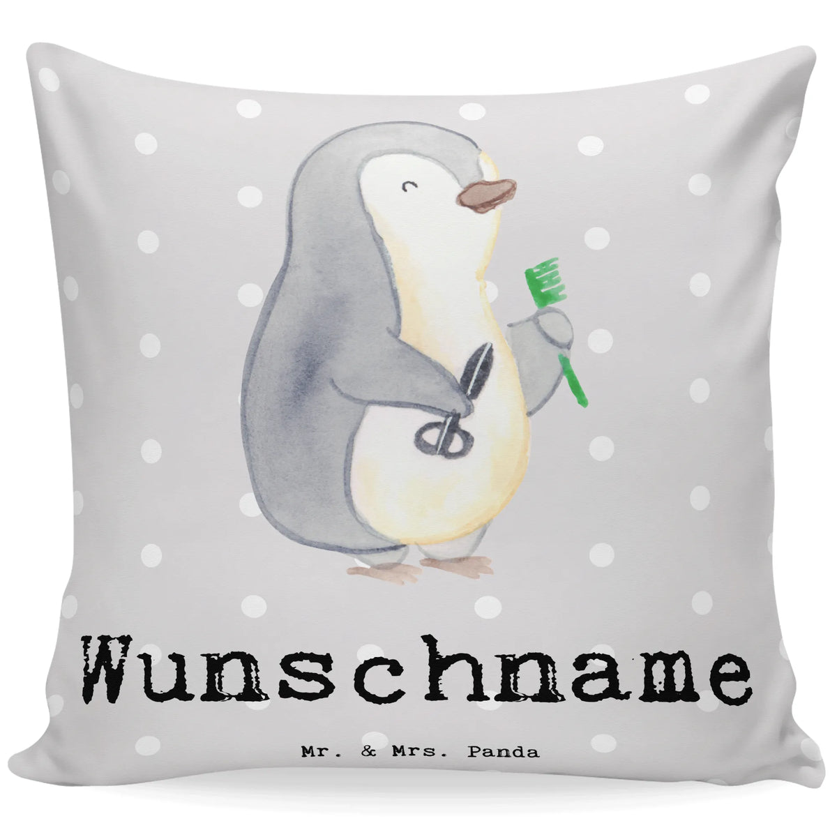 Personalised cushion Hairdresser Heart gift, gift idea, best, farewell gift, passing exam, anniversary, retirement, promotion, job start, sayings, funny, profession