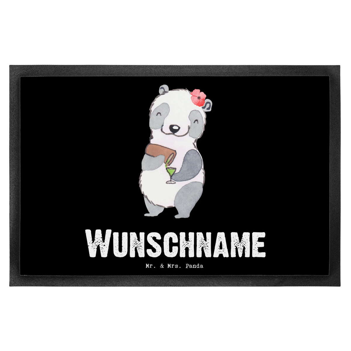 Personalized doormat panda Best drinking sister in the world for, thank you, gift, giving, birthday, birthday present, gift idea, souvenir, make you happy, gift tip, sister, bae, party, trifle, drinking, drinking sister, Drinking sister, friend, alcohol, sister from another mister, weekend
