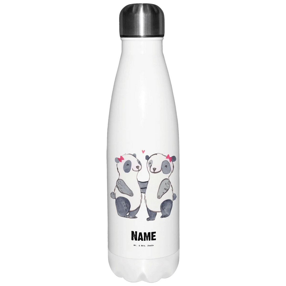 Personalised insulated bottle panda Best blood sister in the world for, thank you, gift, giving, birthday, birthday present, gift idea, souvenir, make you happy, gift tip, Family, Sisters, Love, Siblings, Gift, Bae, Sister, Blood Sister, Trifle, Daughter, Blood Siblings, Friend, Best