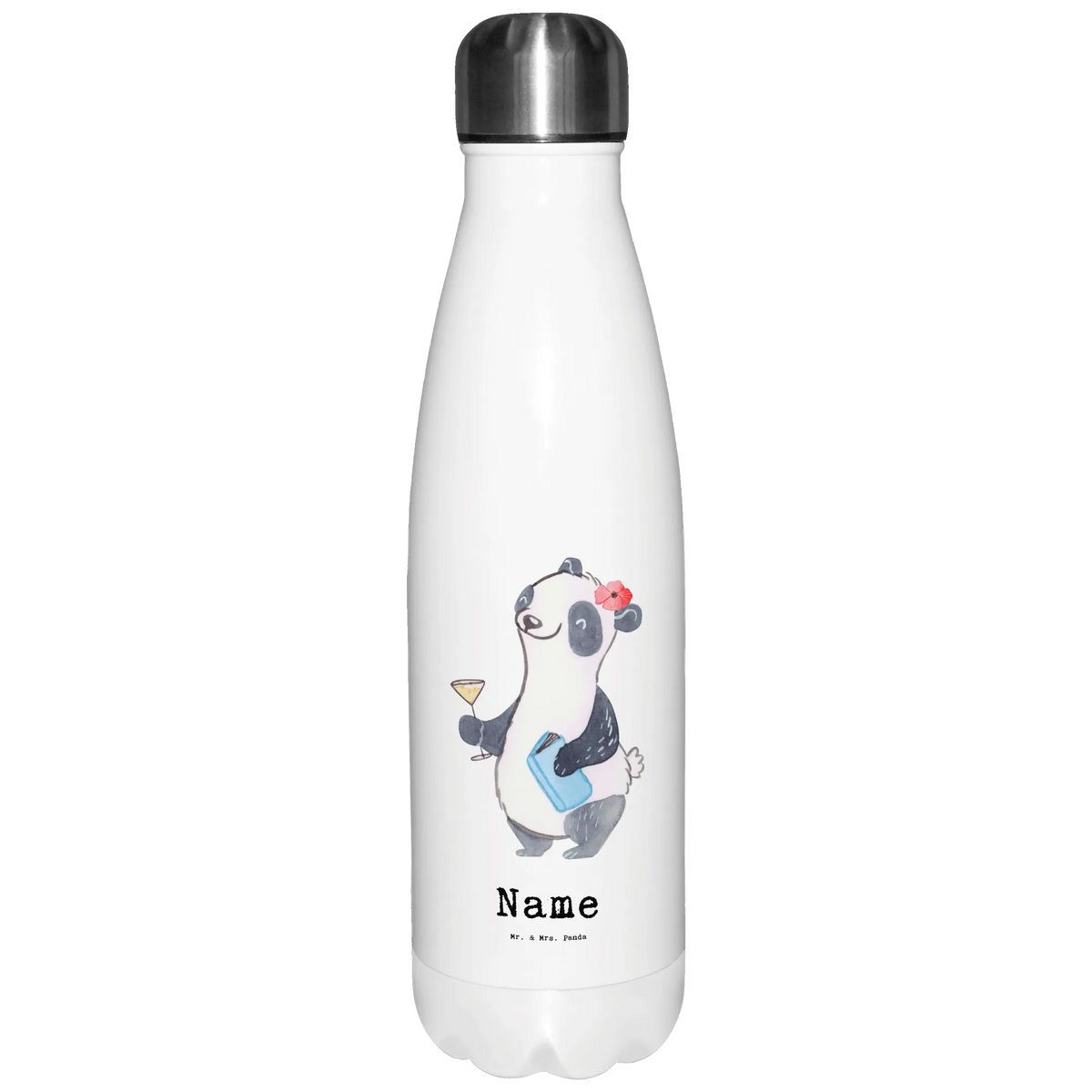 Personalised insulated bottle panda Best seatmate in the world gift, birthday, gift idea, birthday present, giving, thank you, for, make you happy, gift tip, fellow student, table neighbor, school, university, neighbor, Seat neighbor, classmate, best seat neighbor in the world, world's best seat neighbor, chair neighbor, college