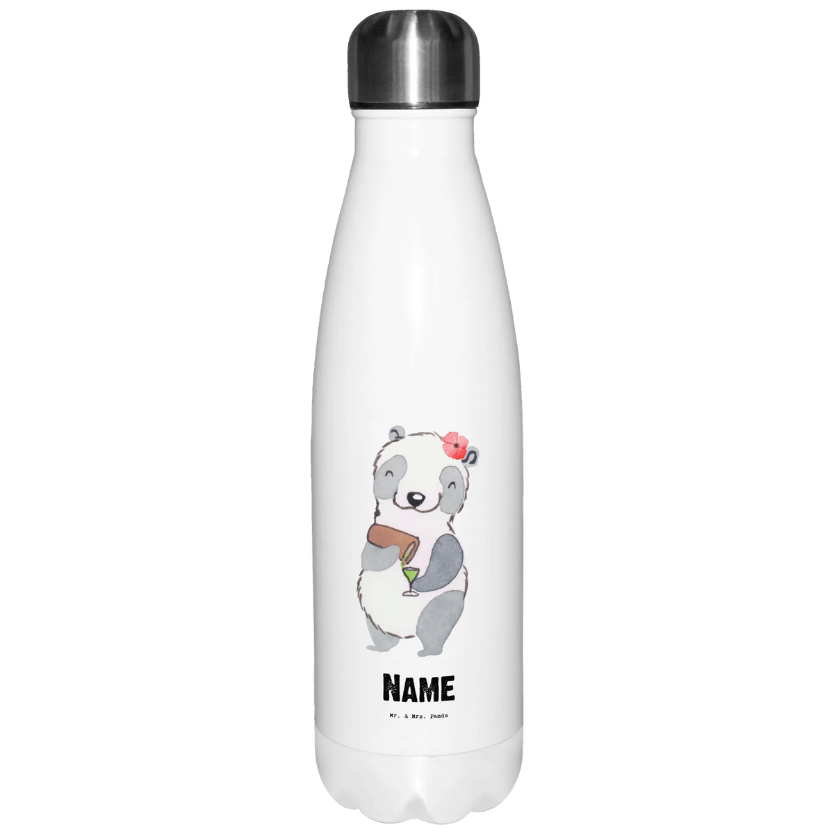 Personalised insulated bottle panda Best drinking sister in the world for, thank you, gift, giving, birthday, birthday present, gift idea, souvenir, make you happy, gift tip, drinking sister, party, alcohol, bae, drinking, Drinking sister, sister from another mister, sister, weekend, trifle, friend