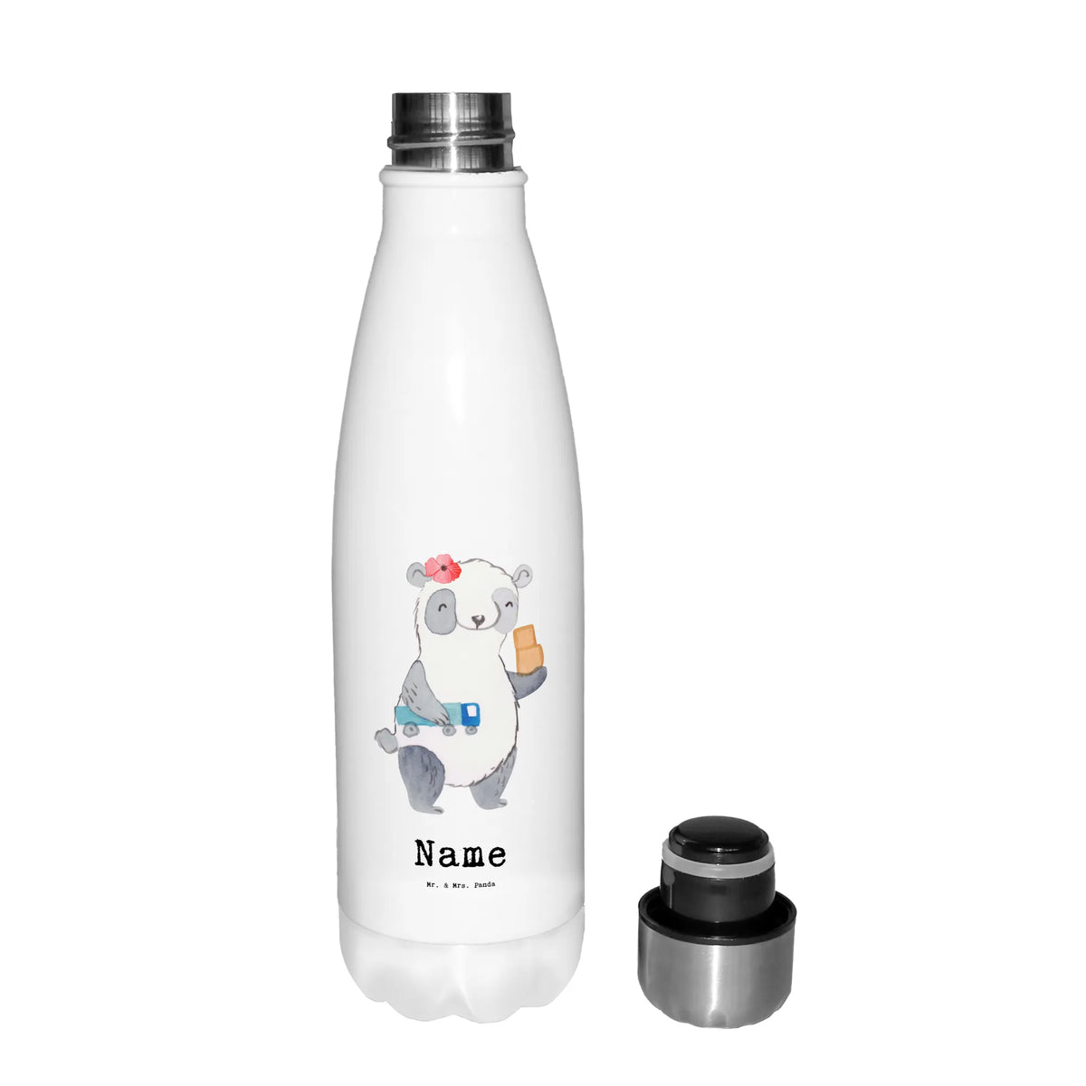 Personalised insulated bottle professional driver heart gift, gift idea, best, farewell gift, passing exam, anniversary, retirement, promotion, job start, sayings, funny, profession