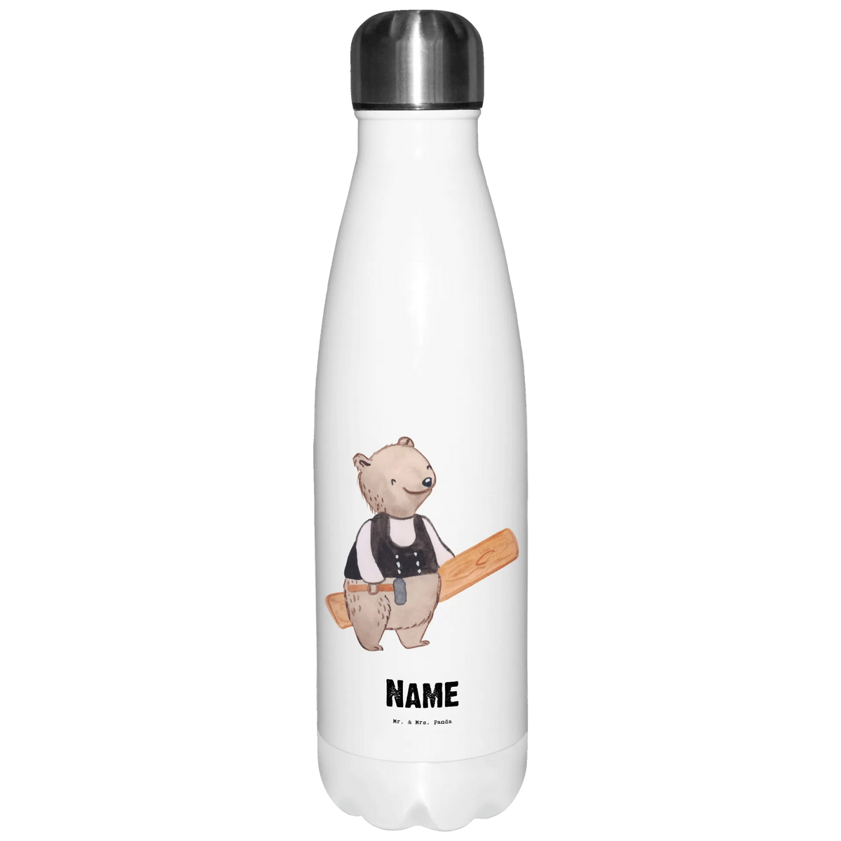 Personalised insulated bottle Carpenter Heart gift, gift idea, best, farewell gift, passing exam, anniversary, retirement, promotion, job start, sayings, funny, profession