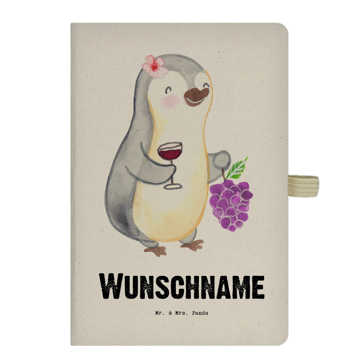 Personalised notebook female winemaker Heart gift, gift idea, best, farewell gift, passing exam, anniversary, retirement, promotion, job start, sayings, funny, profession
