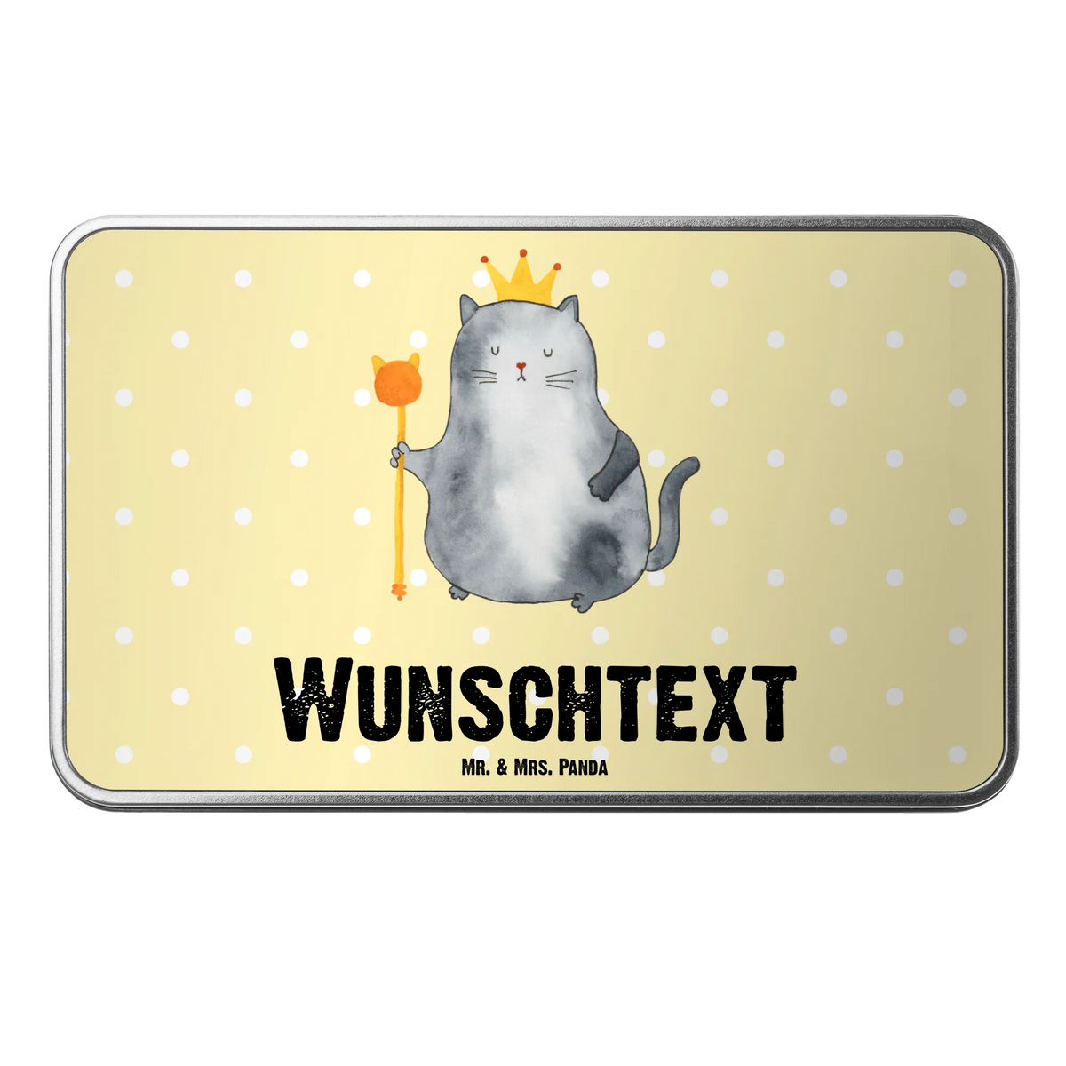 Personalised metal tin Cat king cat, tomcat, kitty, meow, kitten, housecat, mama cat, love cats, cat image, cat fan, cat lover, cat fancier, cat decoration, gift for cat lover, cat owner, funny cats, cat sayings, cat motto, funny cat gifts, fan merchandise, cat stuff, animal lover, king, first own apartment, cats, move, pet, family, queen, moving in, apartment, pussy, tenement