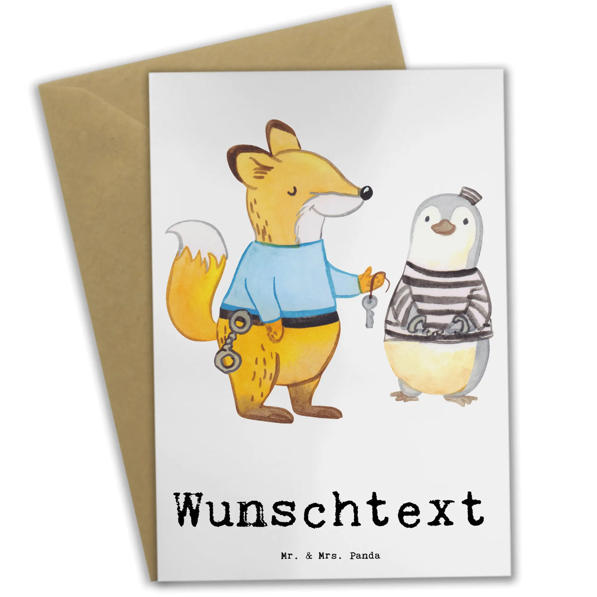 Personalised greetings card corrections officer Heart gift, gift idea, best, farewell gift, passing exam, anniversary, retirement, promotion, job start, sayings, funny, profession