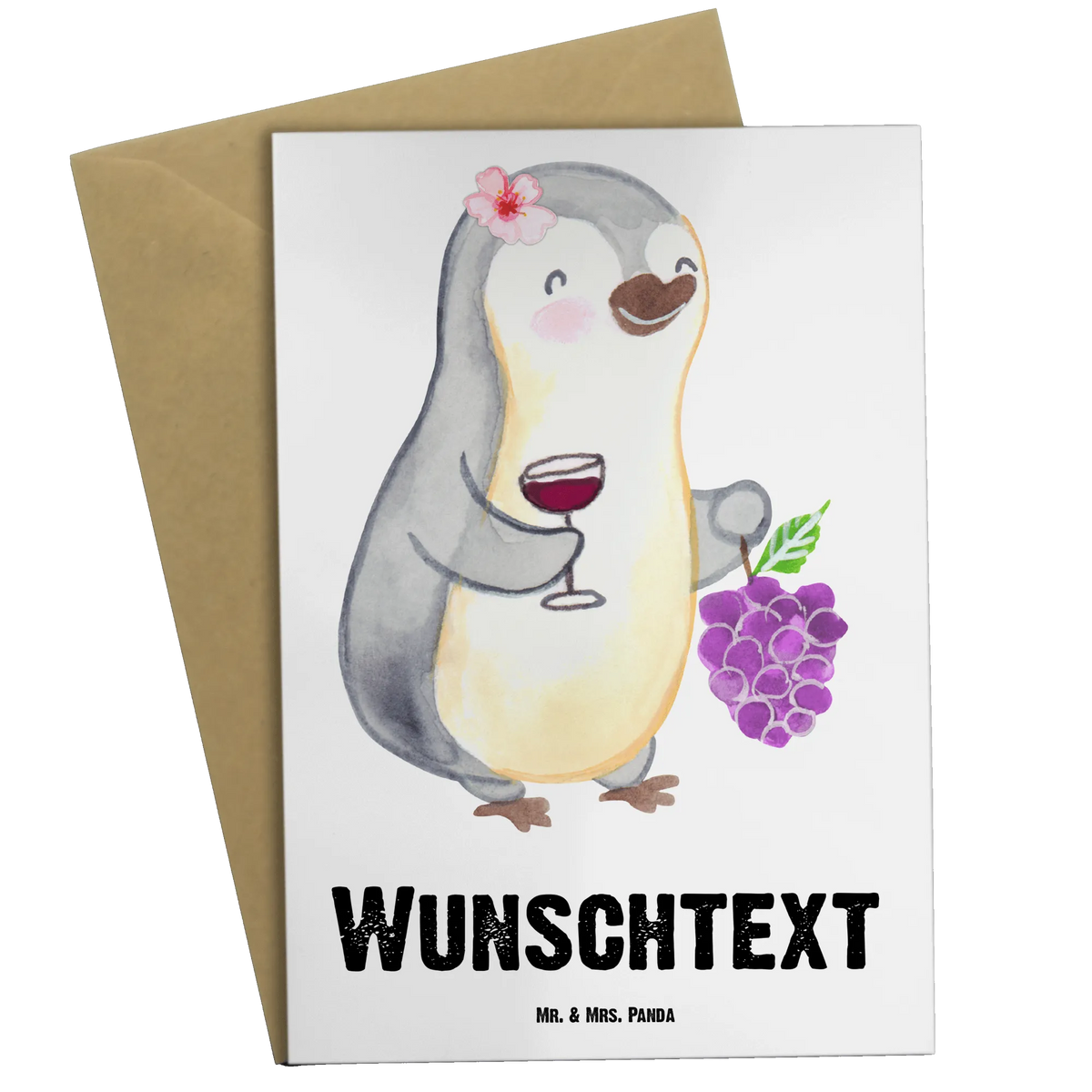 Personalised greetings card female winemaker Heart gift, gift idea, best, farewell gift, passing exam, anniversary, retirement, promotion, job start, sayings, funny, profession