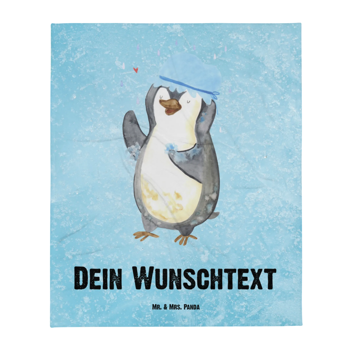Personalizowany koc Pingwin Prysznic Pinguin