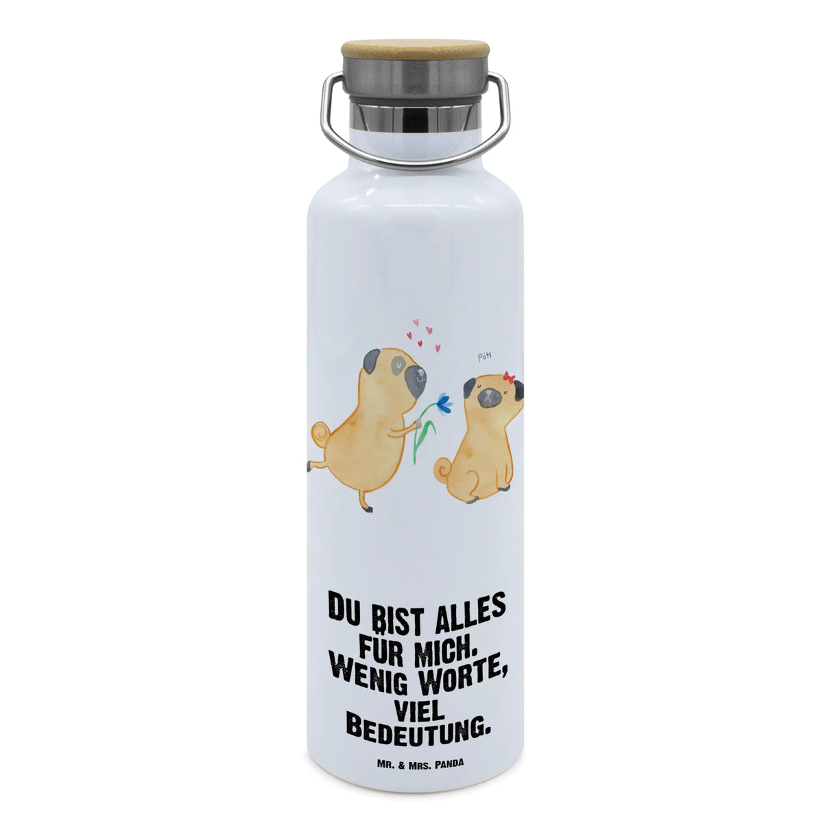 Drinks bottle pug In love thermos trinkflasche, große thermosflasche, Getränkeflasche, Vakuumflasche, Thermosflasche, metallflasche, Edelstahlflasche, Trinkflasche Aus Edelstahl, isolier trinkflasche, Wasserflasche, wasser trinkflasche, große trinkflasche, Thermo-Trinkflasche, Trinkgefäß, getränkebehälter, Trinkbehälter, feldflasche, metall trinkflasche, thermobottle, große wasserflasche, Warmhalteflasche, Trinkflasche, Isolierte Trinkflasche, Hund, Hunderasse, Hundebesitzer, Hundemotiv, Haustier, Tierliebhaber, Sprüche, Mops, Liebesspruch. Verlobt, Hundeliebe, Verliebt, Geschenk Freund, Möpse, Partner, Liebe