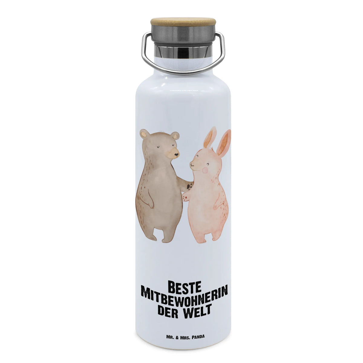 Drinks bottle Hare Best roommate in the world for, thank you, gift, giving, birthday, birthday present, gift idea, souvenir, make you happy, gift tip, roommate, flat share, Roommate, flat share resident