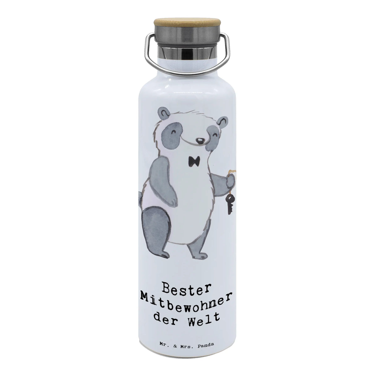 Trinkflasche Panda Bester Mitbewohner der Welt Thermosflasche, Wasserflasche, feldflasche, Trinkflasche Aus Edelstahl, große trinkflasche, Vakuumflasche, Edelstahlflasche, Thermo-Trinkflasche, thermobottle, Trinkflasche, isolier trinkflasche, metallflasche, thermos trinkflasche, große wasserflasche, Isolierte Trinkflasche, metall trinkflasche, große thermosflasche, wasser trinkflasche, Getränkeflasche, Trinkgefäß, Warmhalteflasche, Trinkbehälter, getränkebehälter, Geschenkidee, Geschenk, Schenken, Mitbringsel, Geburtstag, Geburtstagsgeschenk, für, Danke, Dankeschön, Bedanken, Freude machen, Geschenktipp, Zimmerkollege, WG, WG-Bewohner, Mitbewohner, Zimmergenosse, Wohngemeinschaft, Stubenkamerad, Zimmernachbar