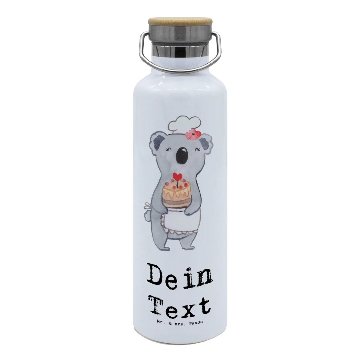 Personalised drinks bottle Pastry Chef Heart gift, sayings, gift idea, best, farewell gift, passing exam, anniversary, retirement, promotion, job start, profession