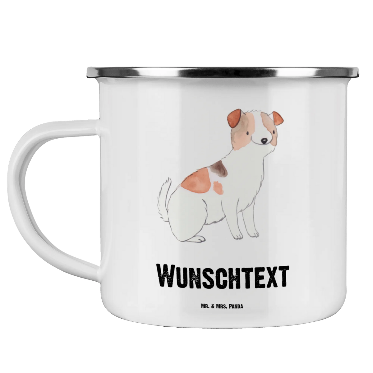 Personalised enamel cup Jack Russell Terrier Lifesaver Dog, dog breed, purebred dog, dog owner, gift, animal lover, giving, puppy