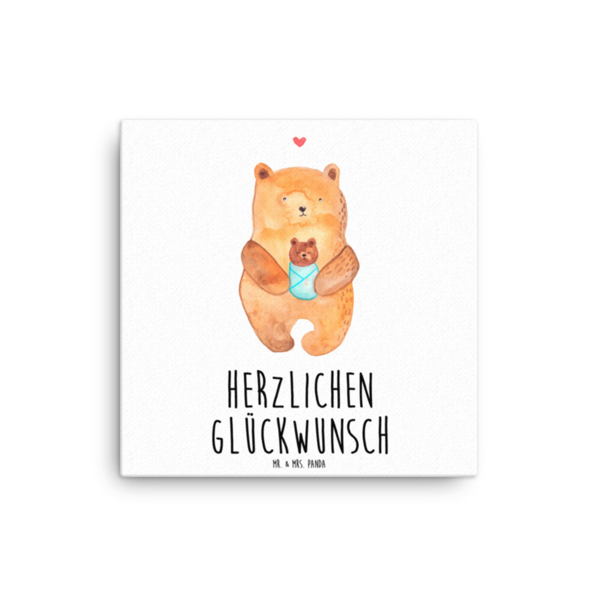 Leinwand Bild Bär Baby Leinwand, Kunstdruck, Teddy, Bär, Teddybär, Baby, Geburtstag, Nichte, Eltern, Glückwunsch, Mutter, Täufling, Enkel, Neffe, Geburt, Enkelin, Taufe