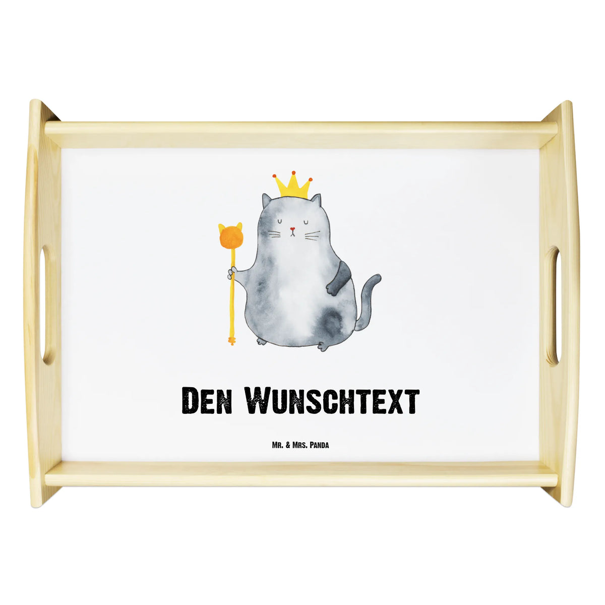 Personalised serving tray Cat king cat, tomcat, kitty, meow, kitten, housecat, mama cat, love cats, cat image, cat fan, cat lover, cat fancier, cat decoration, gift for cat lover, cat owner, funny cats, cat sayings, cat motto, funny cat gifts, fan merchandise, cat stuff, animal lover, queen, king, tenement, move, apartment, pussy, moving in, cats, pet, first own apartment, family