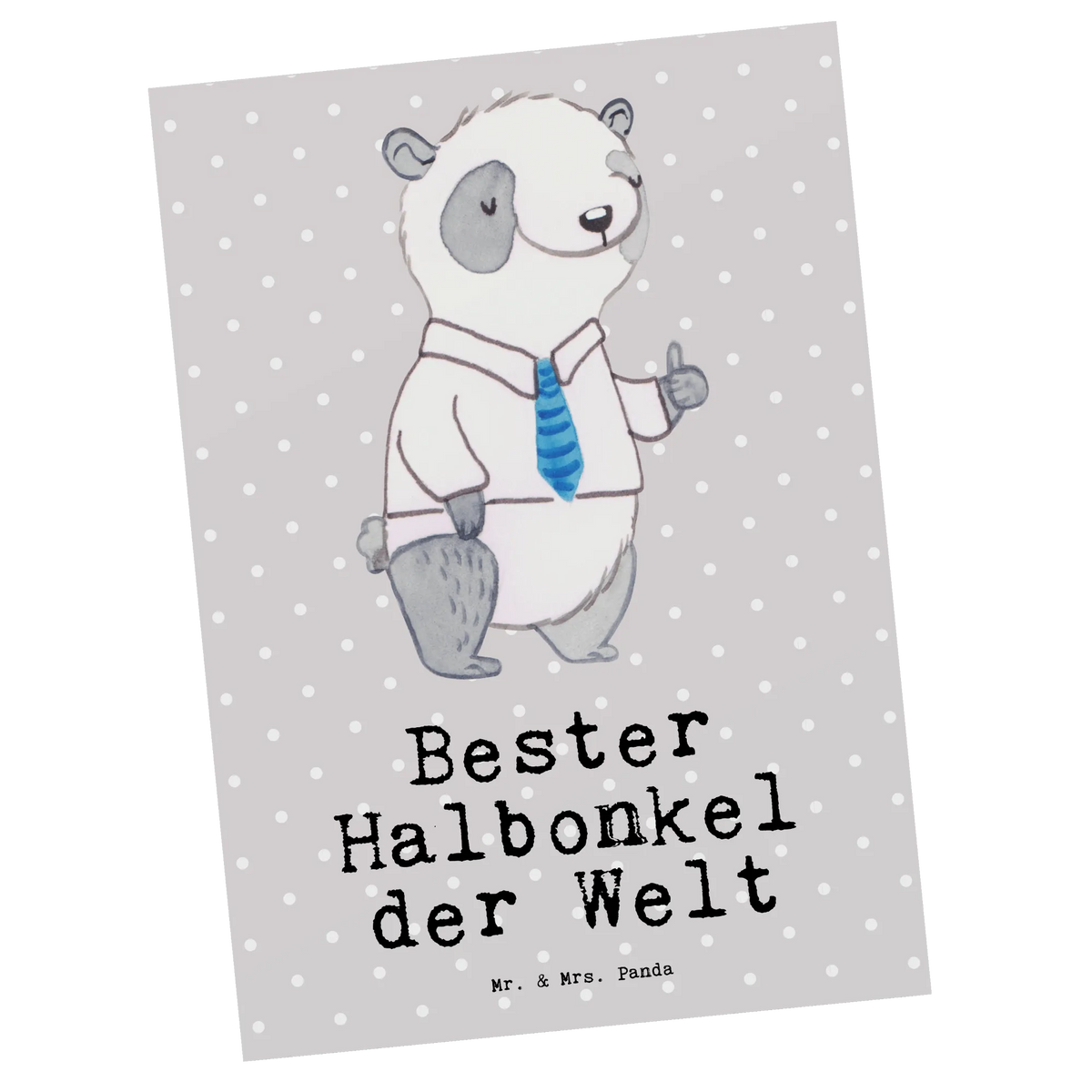 Pocztówka Panda Najlepszy półwujek na świecie Urodziny, Prezent, Dziękuję, Pomysł na prezent, dla, Wręczyć, Prezent urodzinowy, Podziękować, Upominek, Sprawić radość, Tip na prezent