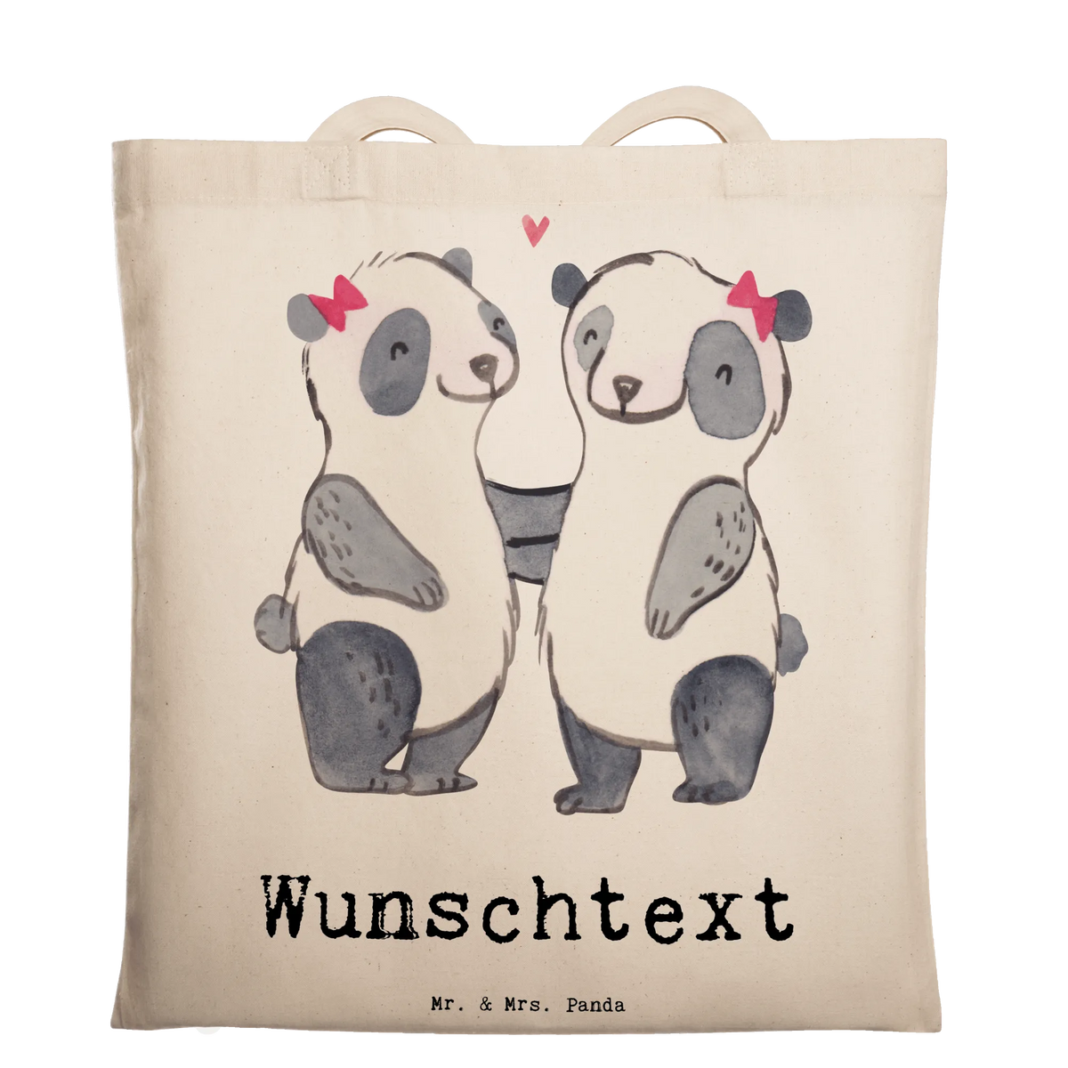 Personalizowana torba Panda Najlepsza siostra od krwi na świecie Urodziny, Prezent, Dziękuję, Pomysł na prezent, dla, Wręczyć, Prezent urodzinowy, Podziękować, Upominek, Sprawić radość, Tip na prezent