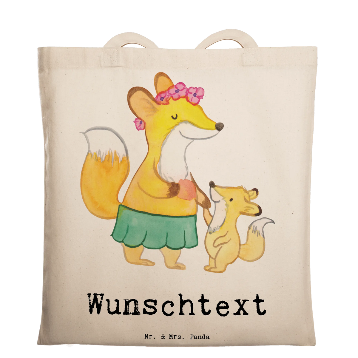 Personalised tote bag Fox best mom in the world for, thank you, gift, giving, birthday, birthday present, gift idea, souvenir, make you happy, gift tip, Mother's Day, Super Mom, Thank You, Best Mom, Mutti, Mommy, Son, Mother, Mama, Daughter, Ma, Best
