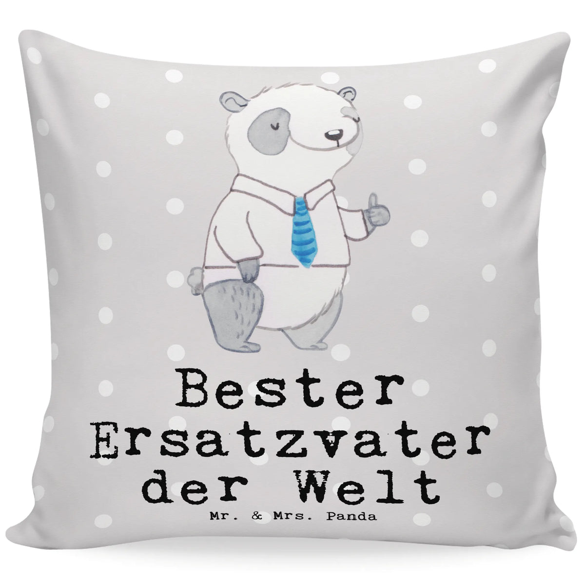 40x40 poduszka Panda Najlepszy ojczym na świecie dla, Dziękuję, Prezent, Wręczyć, Urodziny, Prezent urodzinowy, Pomysł na prezent, Podziękować, Upominek, Sprawić radość, Tip na prezent