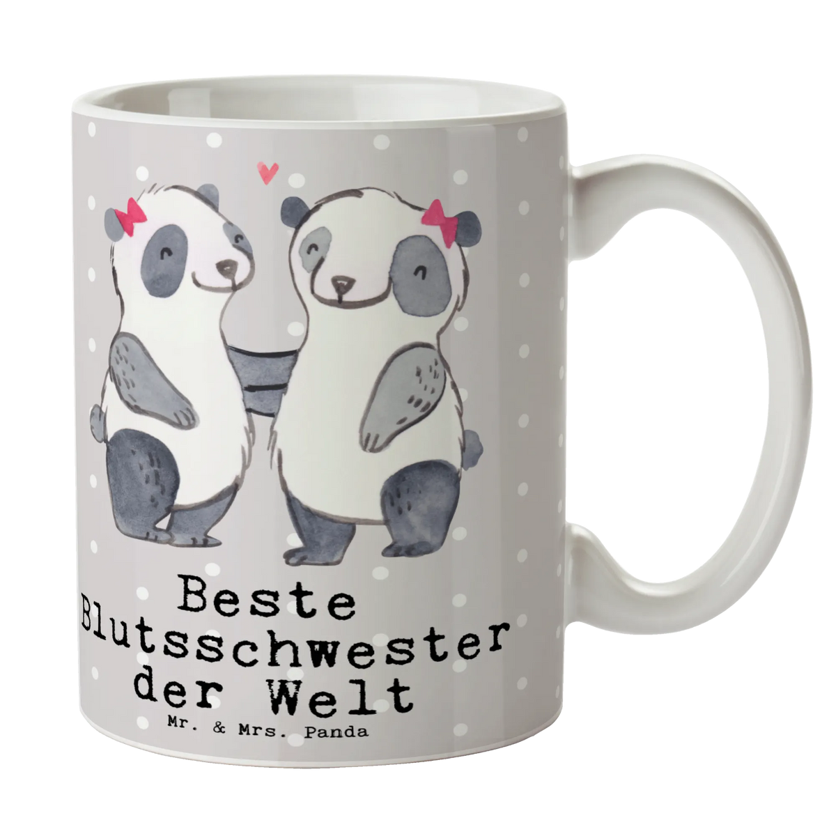 Mug panda Best blood sister in the world gift, birthday, gift idea, birthday present, giving, thank you, for, make you happy, gift tip, Trifle, Siblings, Sisters, Blood Siblings, Gift, Friend, Best, Daughter, Blood Sister