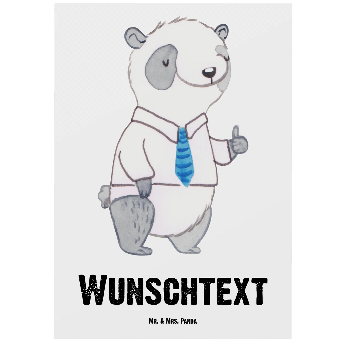 Personalizowana kartka pocztowa Panda Najlepszy sąsiad na świecie dla, Dziękuję, Prezent, Wręczyć, Urodziny, Prezent urodzinowy, Pomysł na prezent, Podziękować, Upominek, Sprawić radość, Tip na prezent