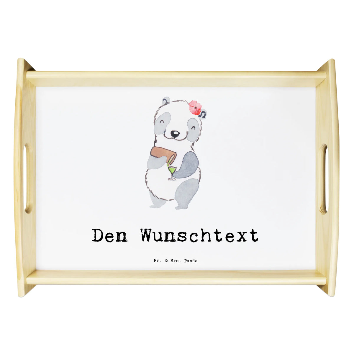 Personalised serving tray panda Best drinking sister in the world for, thank you, gift, giving, birthday, birthday present, gift idea, souvenir, make you happy, gift tip, weekend, alcohol, trifle, party, drinking sister, Drinking sister, sister from another mister, bae, friend, sister, drinking