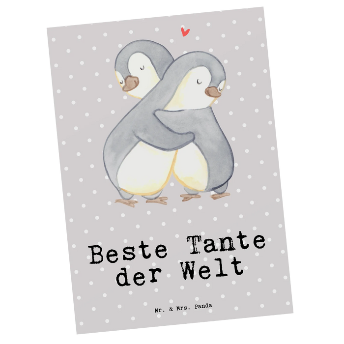 Postkarte Pinguin Beste Tante der Welt