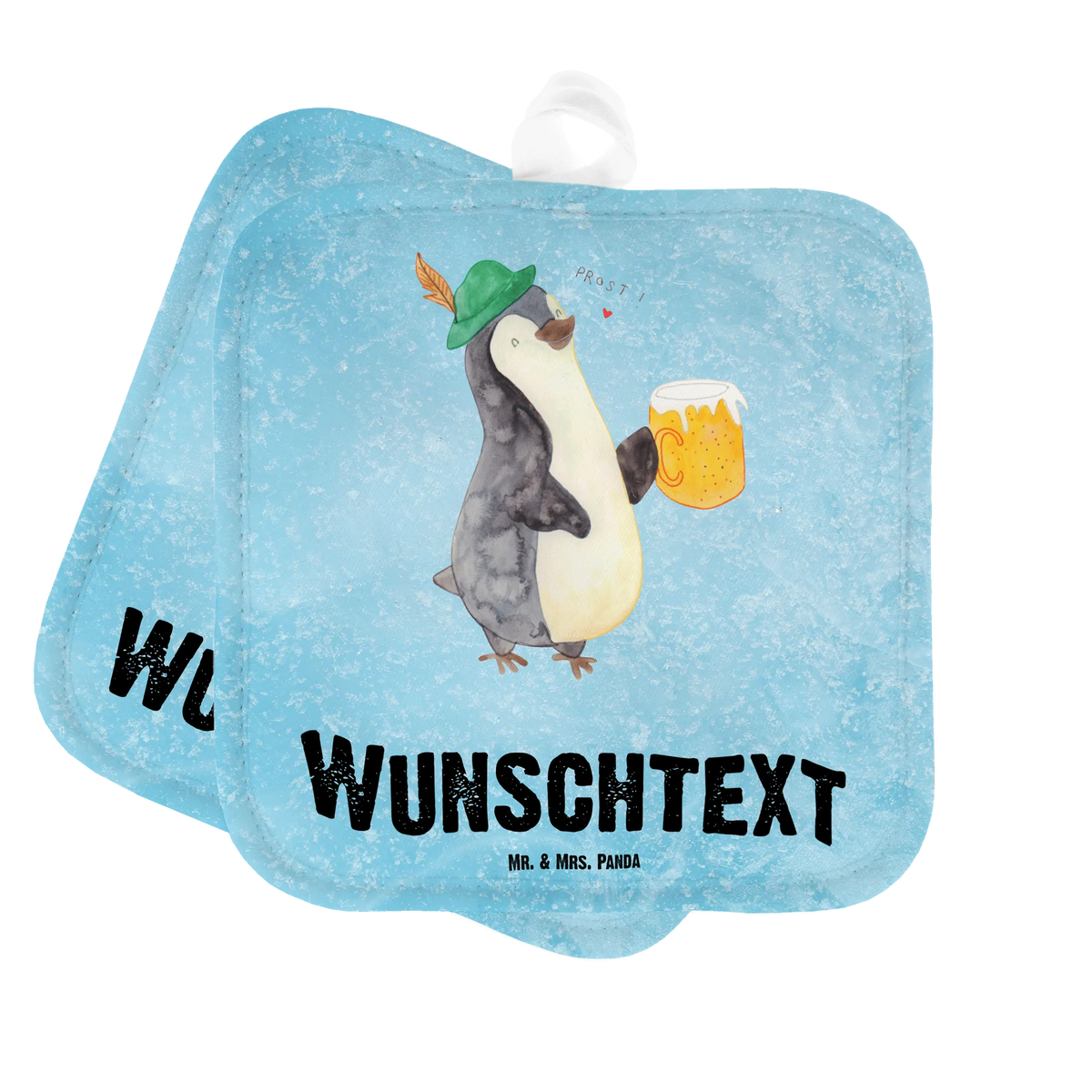 Personalised pot holder Penguin Beer Penguin, North Pole, Winter, Penguins, penguins, Oktoberfest, beer