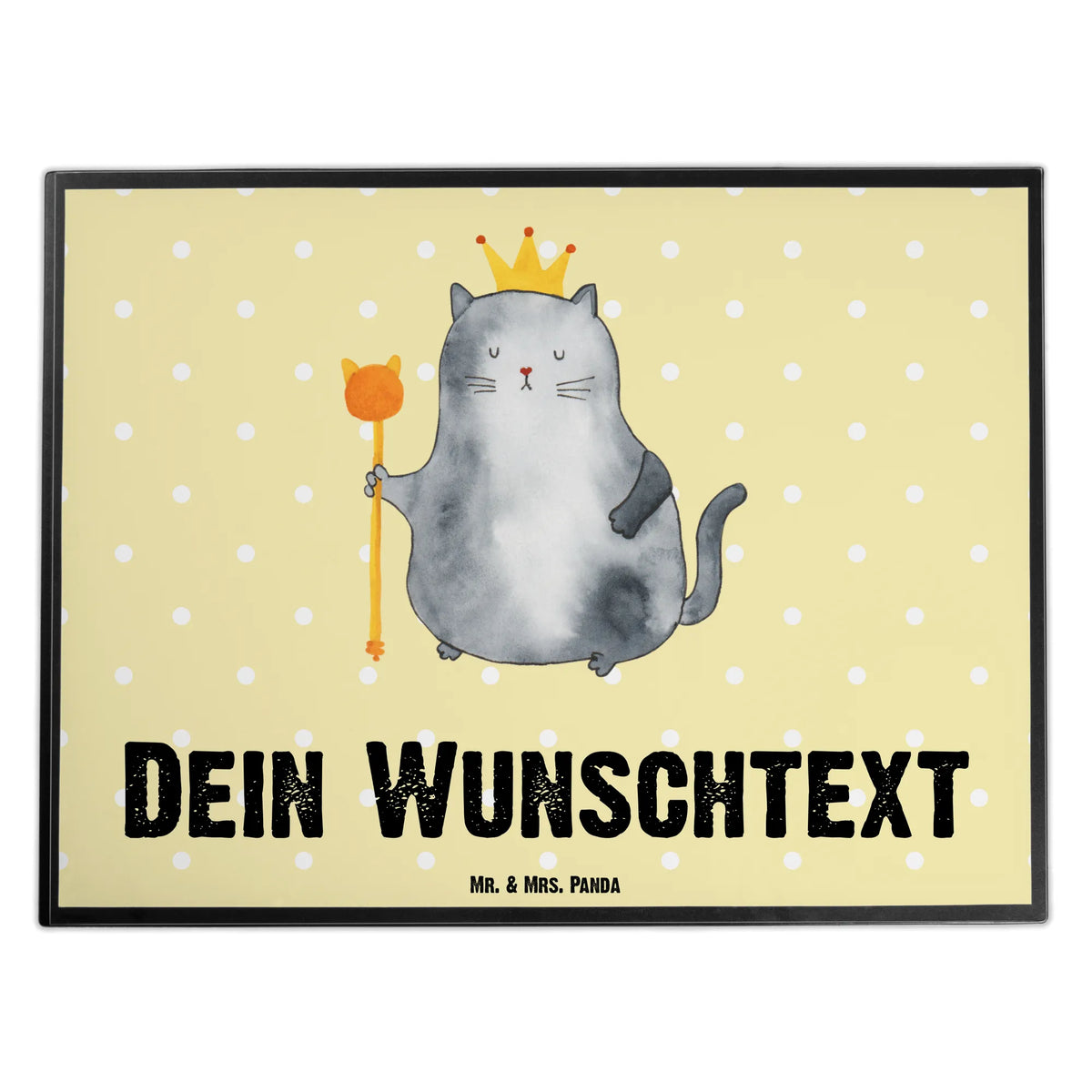 Personalised desk pad Cat king cat, tomcat, kitty, meow, kitten, housecat, mama cat, love cats, cat image, cat fan, cat lover, cat fancier, cat decoration, gift for cat lover, cat owner, funny cats, cat sayings, cat motto, funny cat gifts, fan merchandise, cat stuff, animal lover, queen, pussy, first own apartment, tenement, move, moving in, cats, king, pet, apartment, family