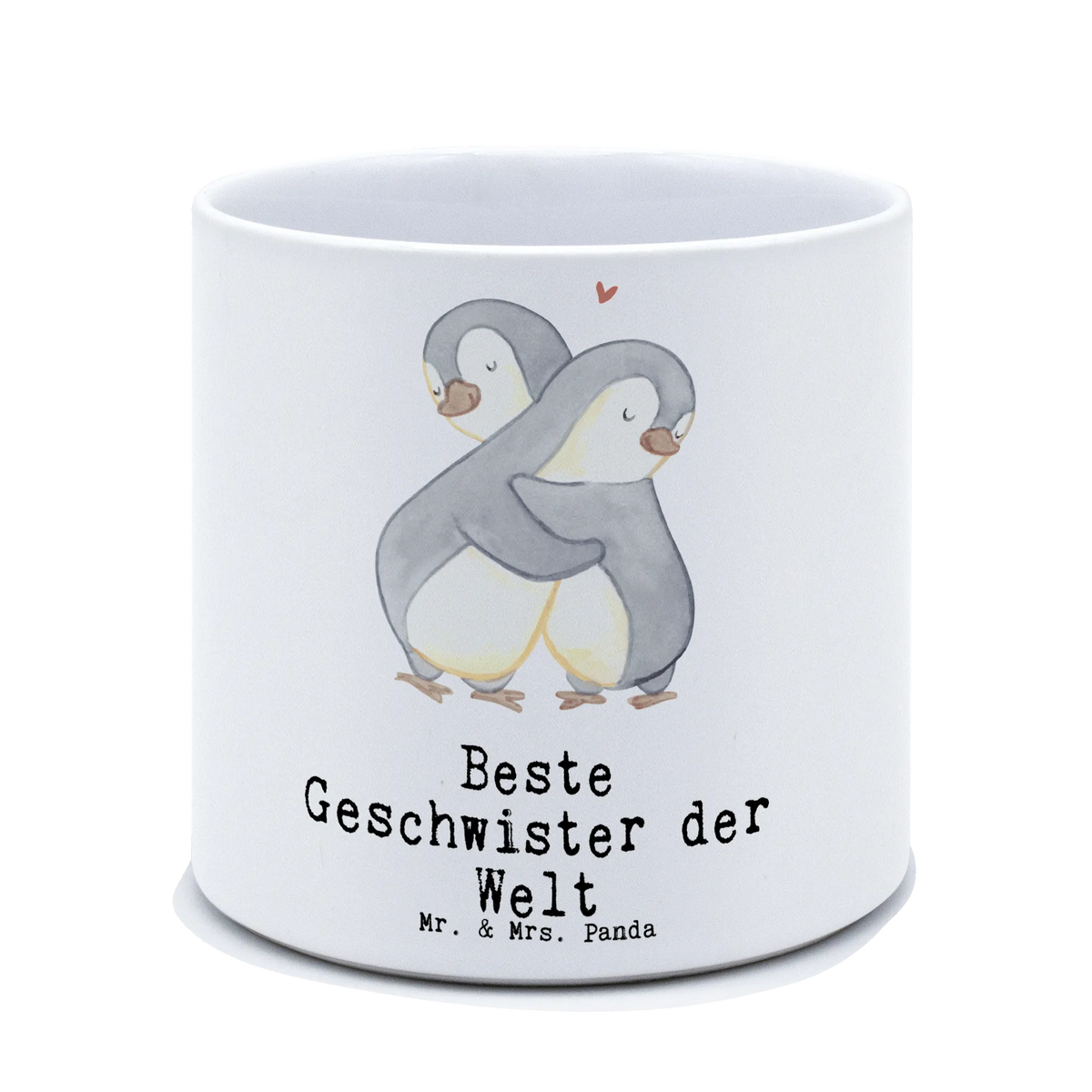 XL flower pot penguin Best siblings in the world for, thank you, gift, giving, birthday, birthday present, gift idea, souvenir, make you happy, gift tip, brother, family, offspring, sisters, brothers, Siblings, sister, siblings