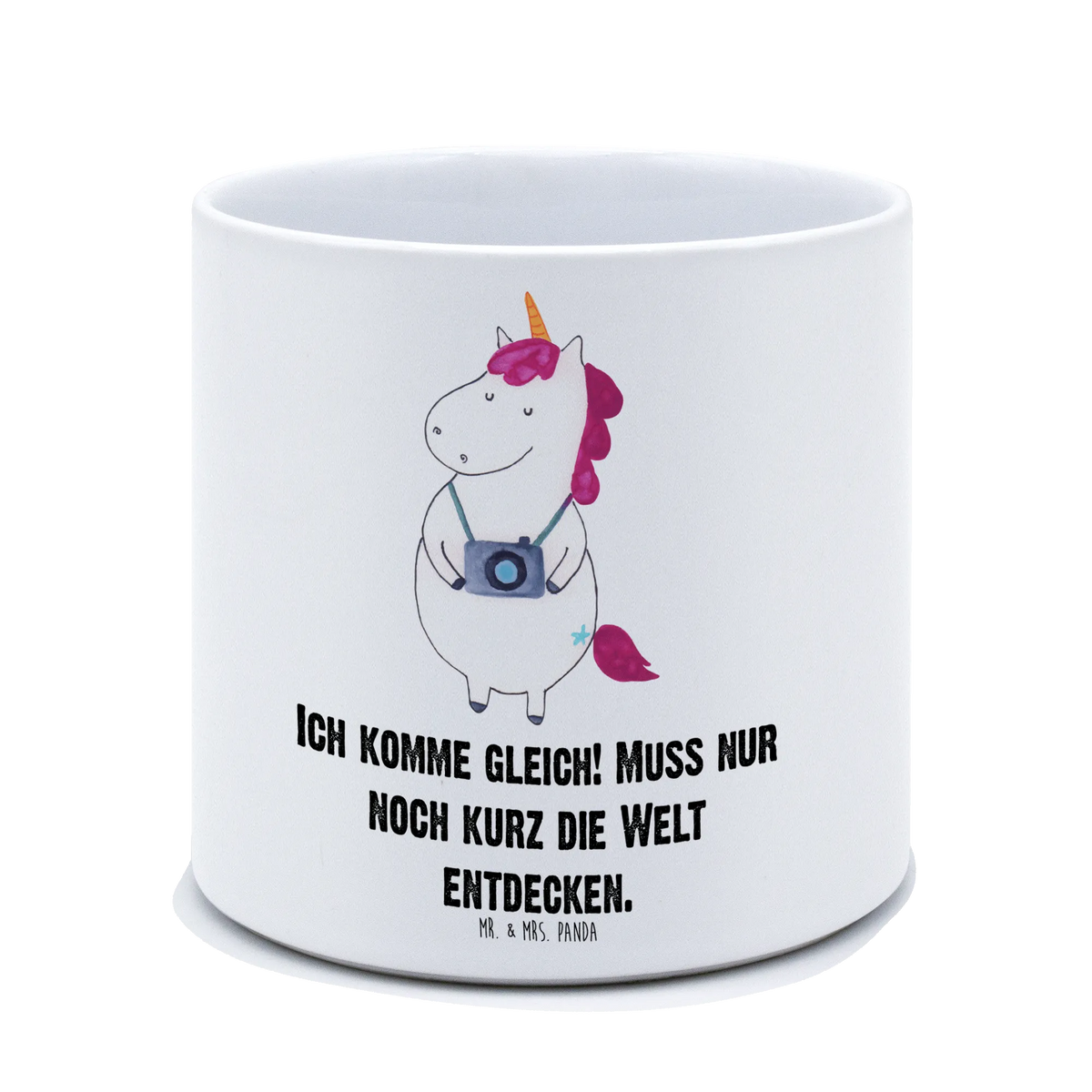 XL flower pot unicorn photographer unicorn, unicorns, Camera, Unicorn, Traveler gift, Photography, Traveling, Photographer, Holiday, Tourist, Photographer gift