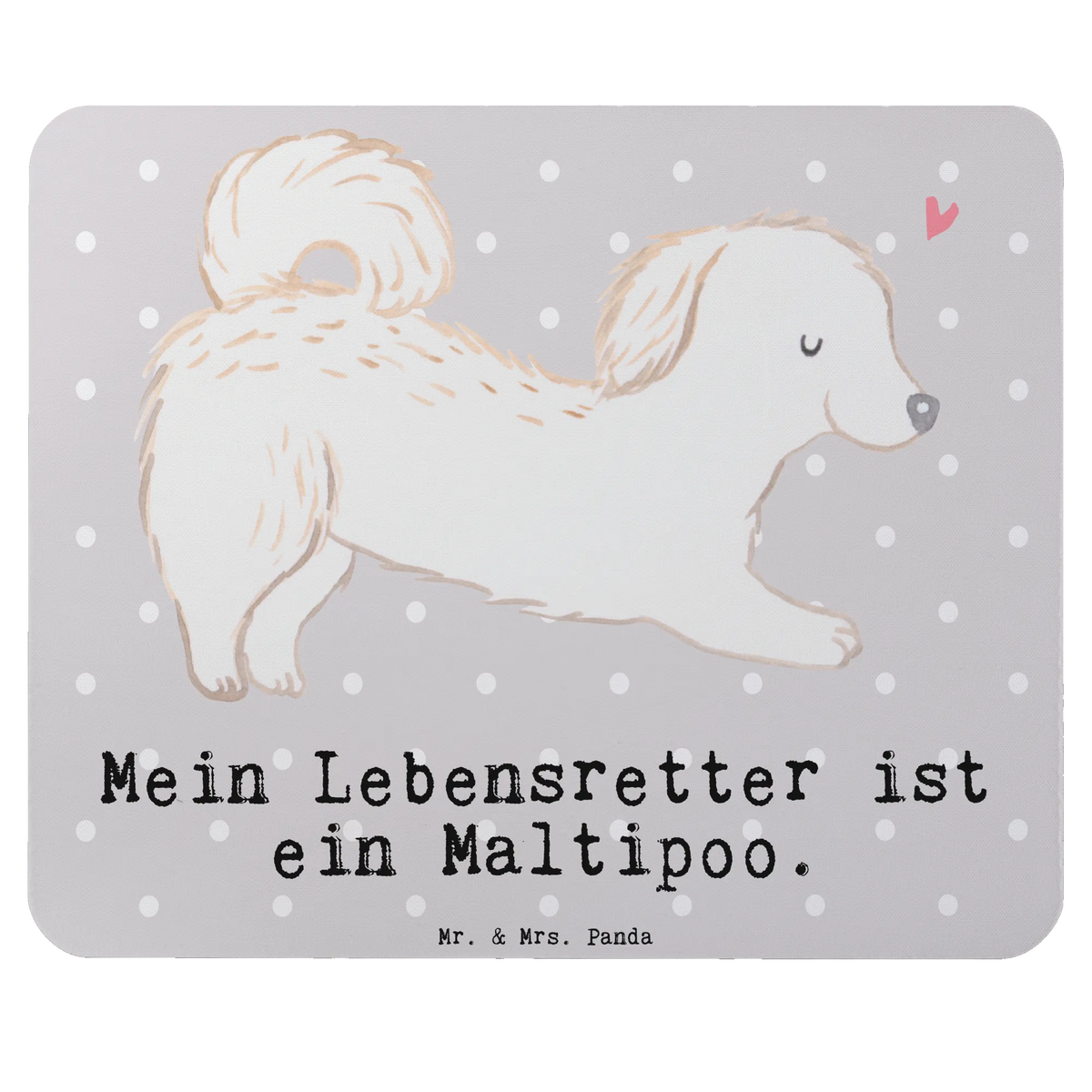 Mouse mat Maltipoo Lifesaver gift, animal lover, giving, dog breed, purebred dog, dog owner, puppy
