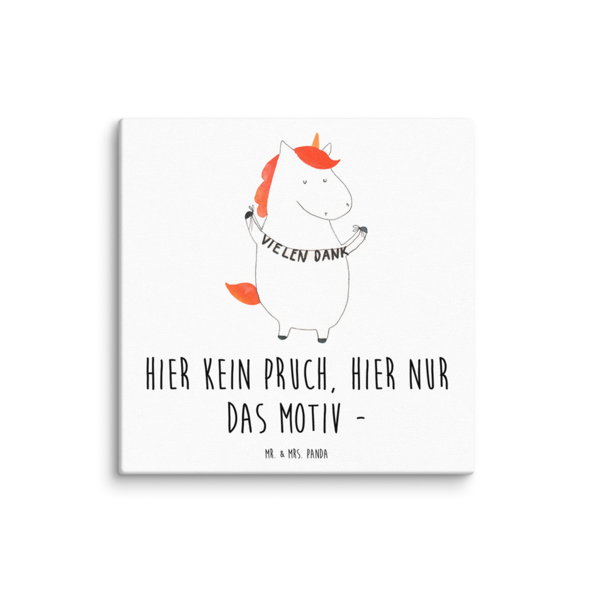 Leinwand Bild Einhorn Dankeschön Kunstdruck, Leinwand, Unicorn, Einhorn, Einhörner, Einhorn Deko, Danksagung, Vielen Dank, Danke, Dankeschön