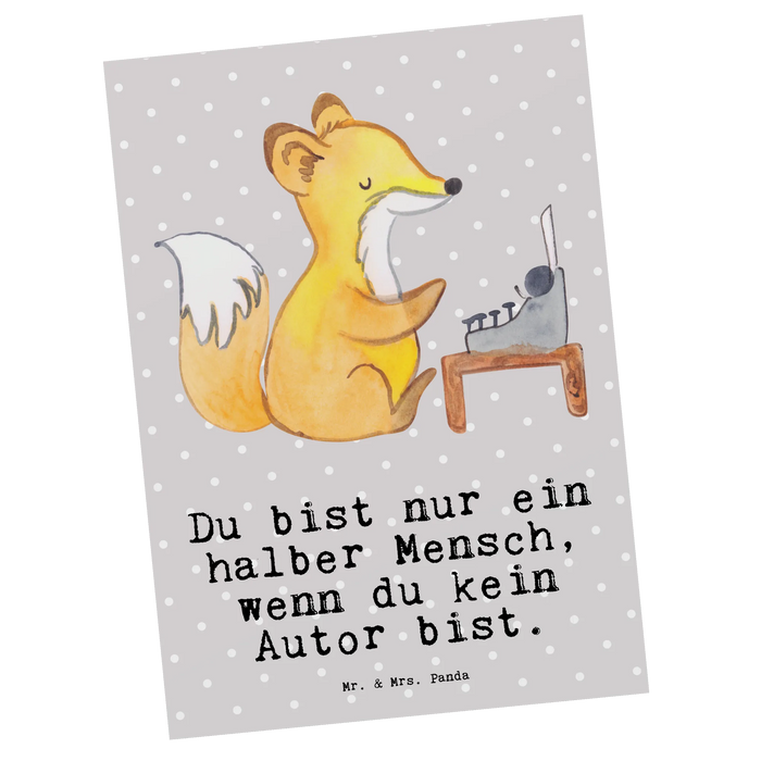 Postkarte Autor Herz